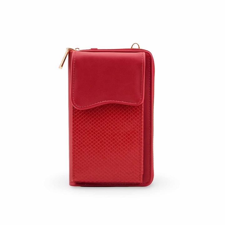 Red Casual Pouch For Women P97714