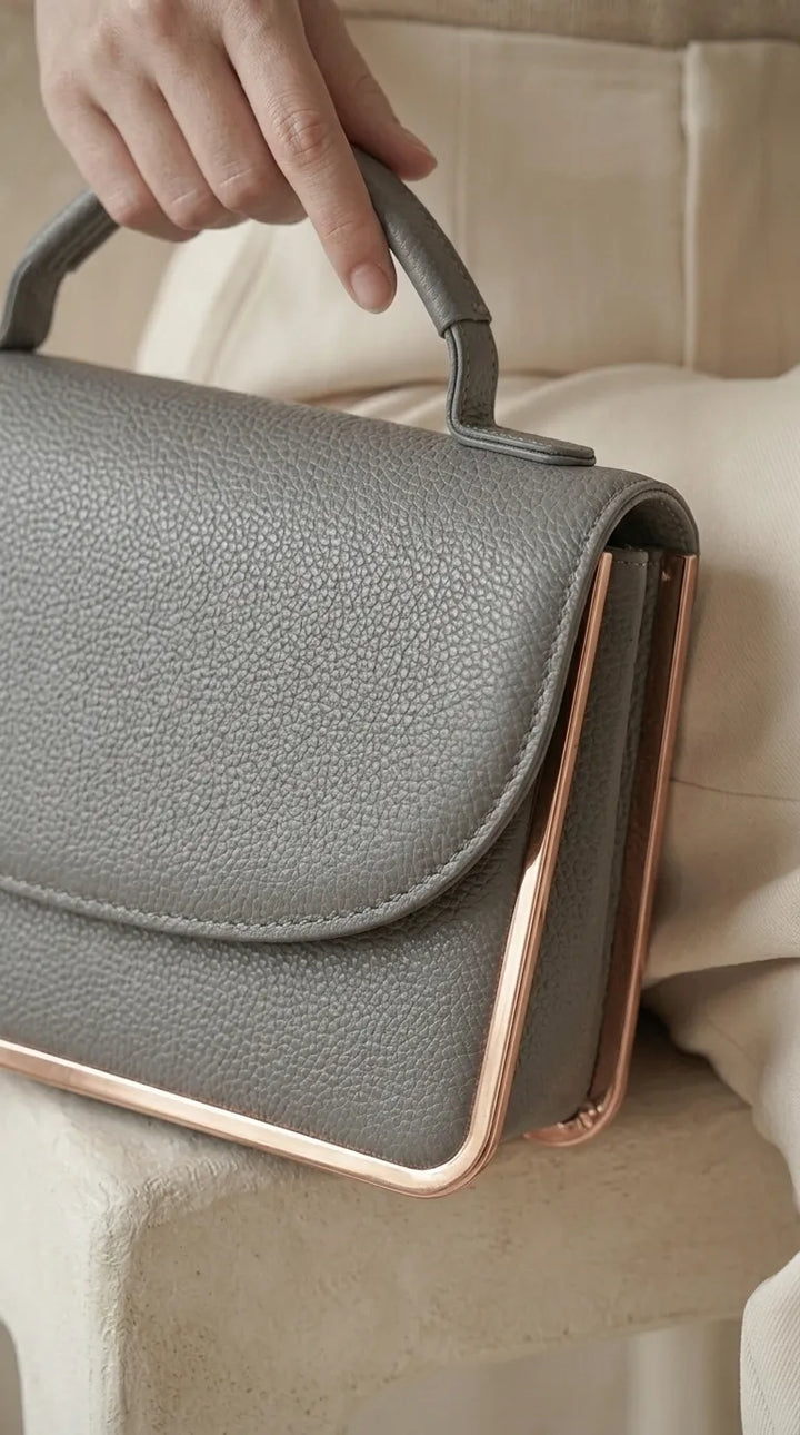Grey Casual Pouch For Women P97718
