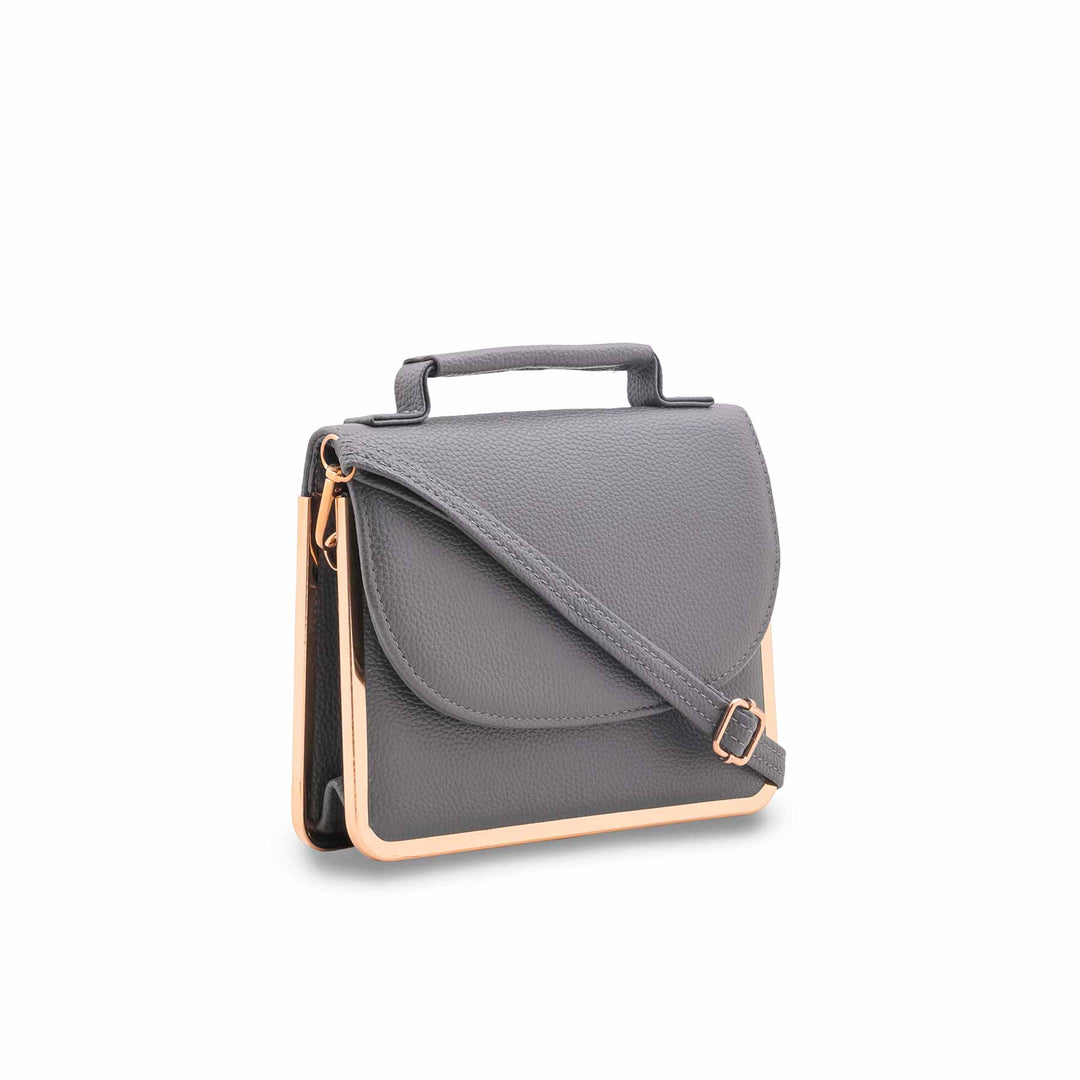Grey Casual Pouch For Women P97718