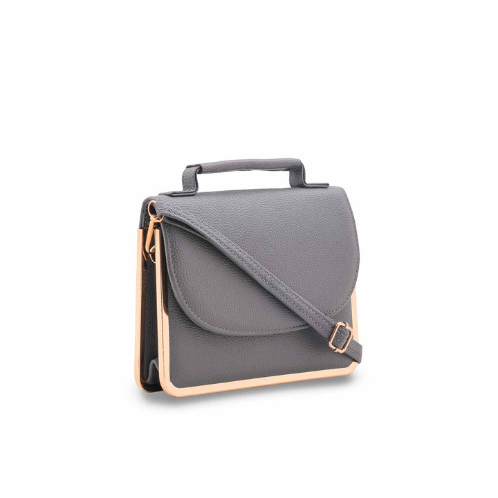 Grey Casual Pouch For Women P97718