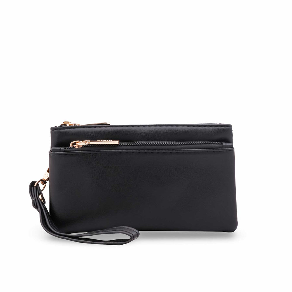 Black Casual Pouch For Women P97730