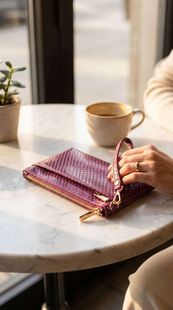 Purple Casual Pouch For Women P97735