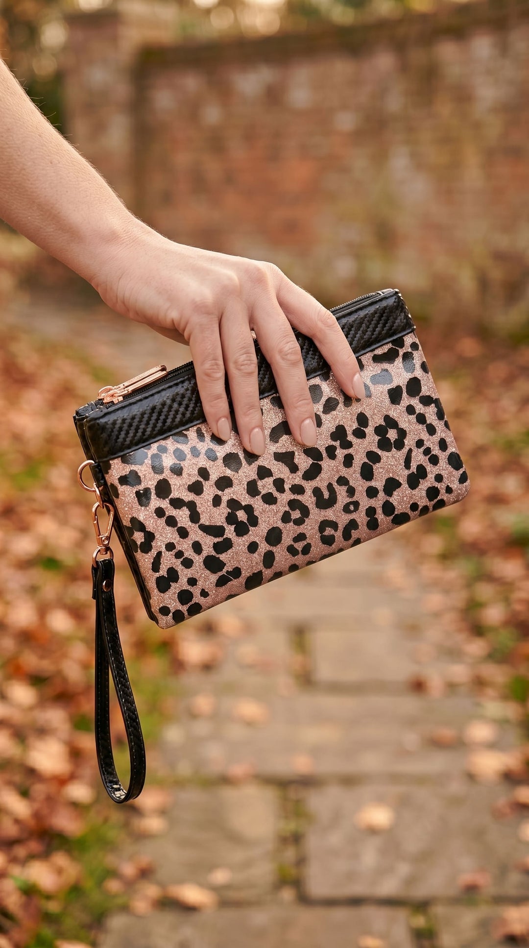 Golden Casual Pouch For Women P97742