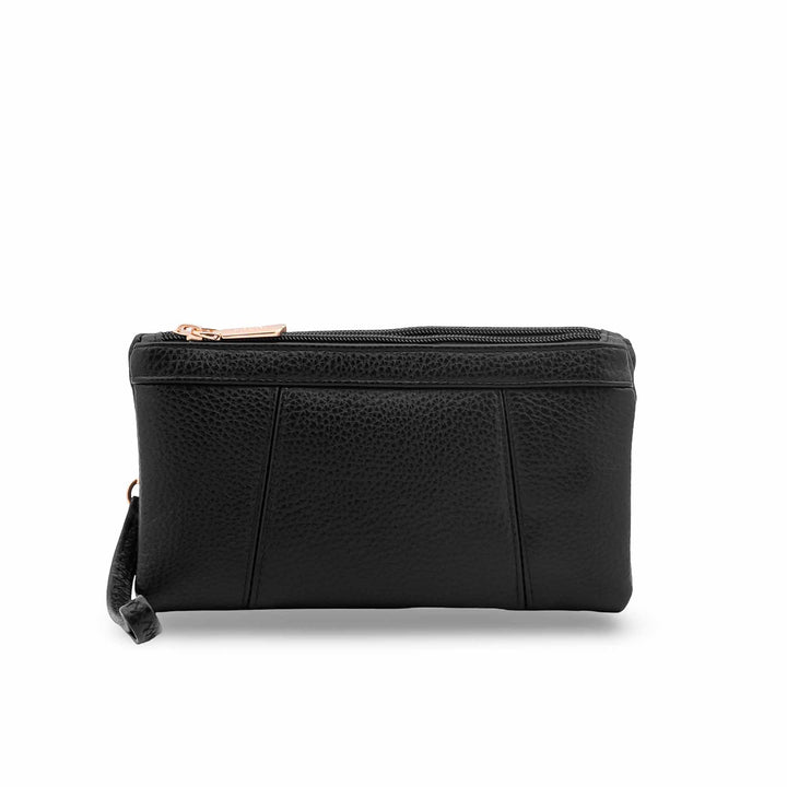 Black Casual Pouch For Women P97745