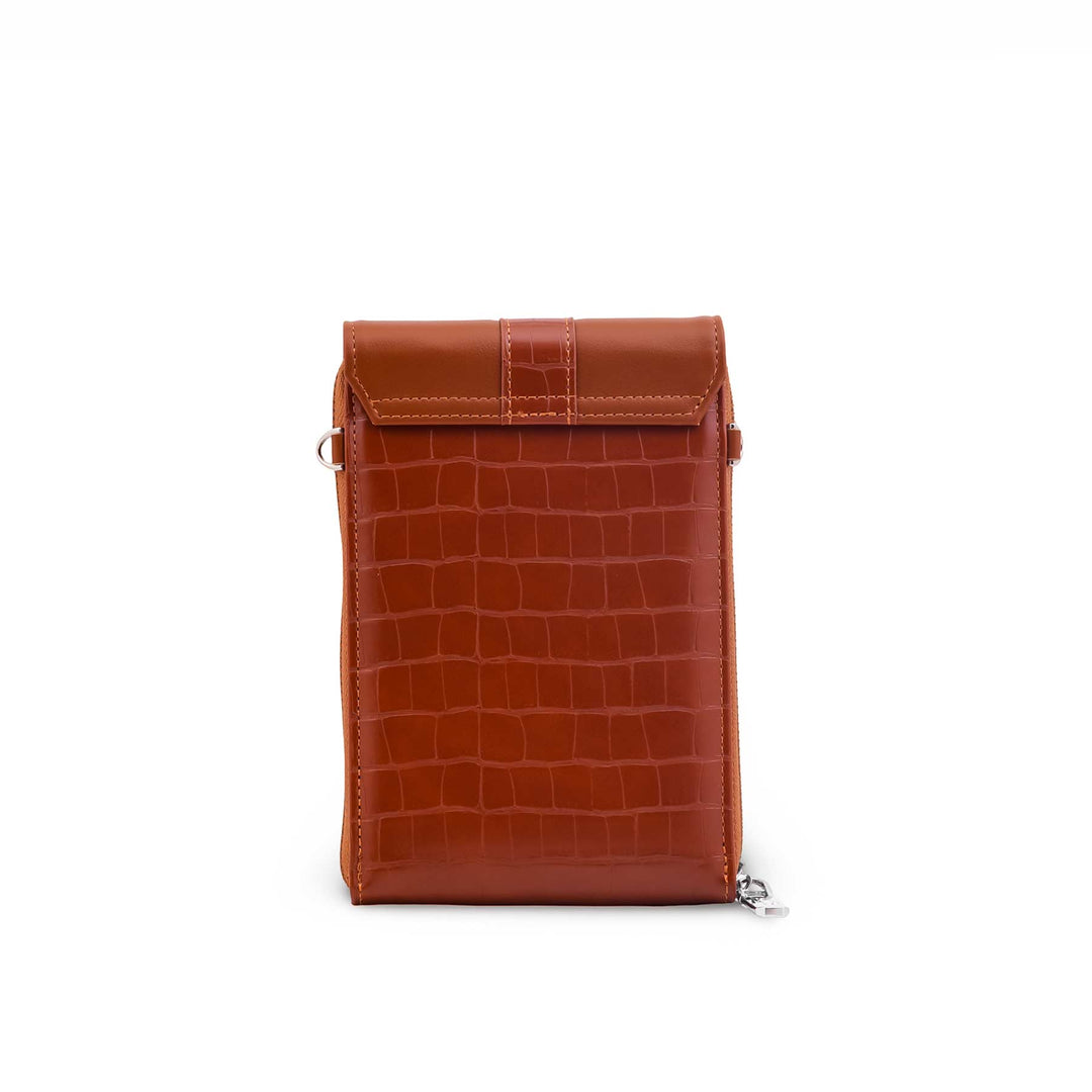 Brown Casual Pouch For Women P97746