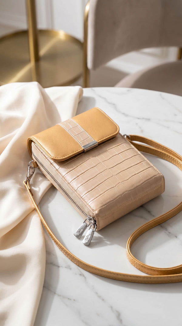 Golden Casual Pouch For Women P97746