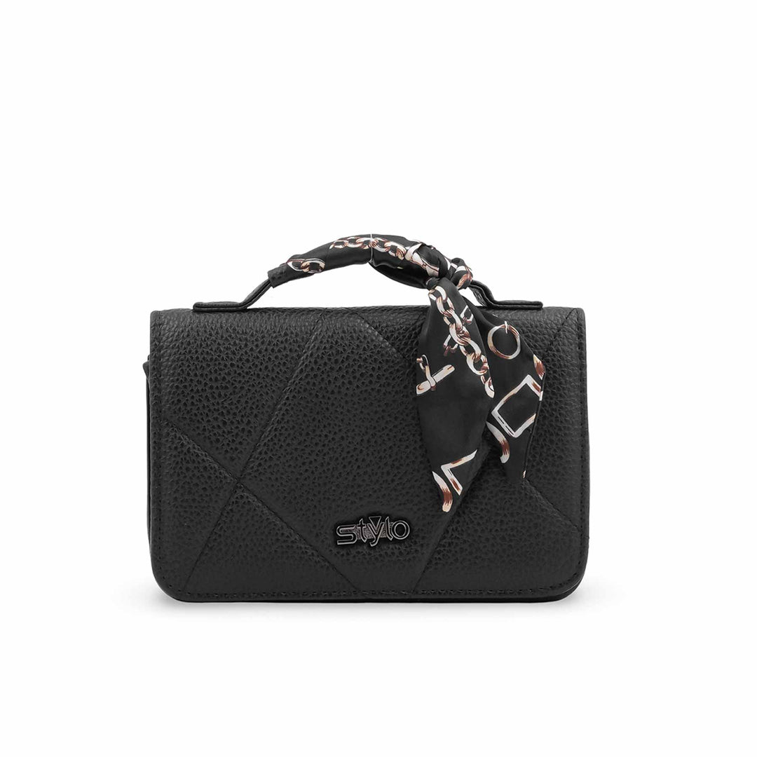 Black Casual Pouch For Women P97756