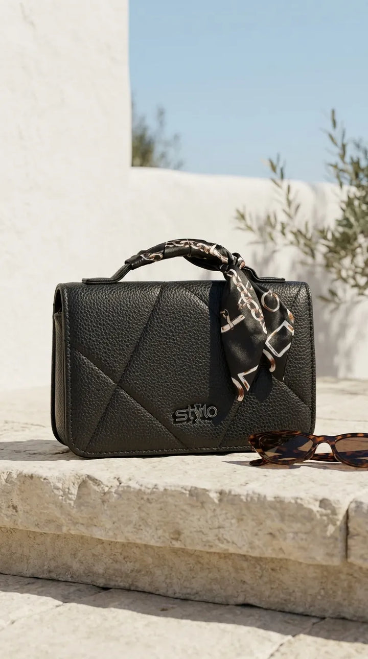 Black Casual Pouch For Women P97756