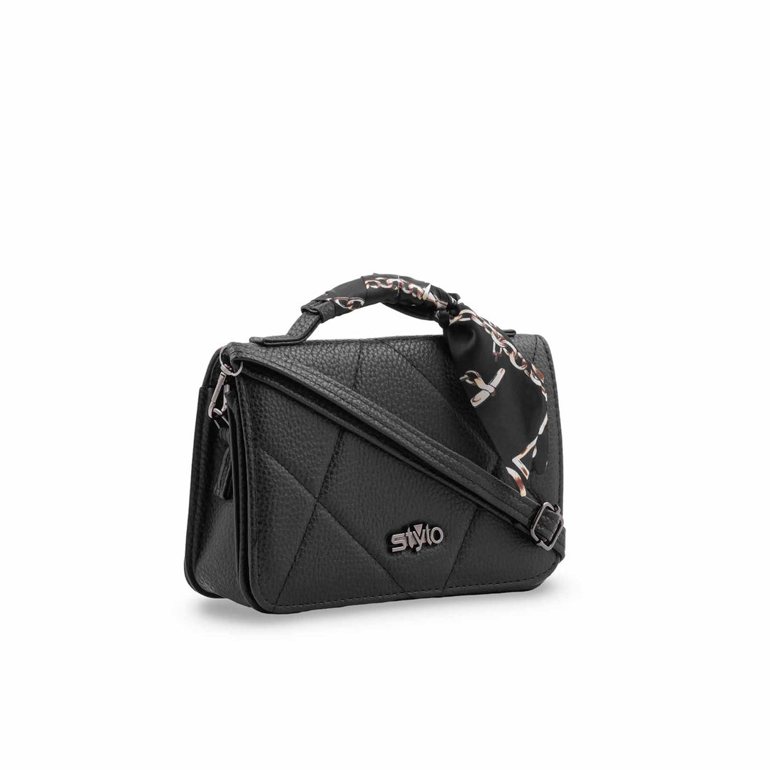 Black Casual Pouch For Women P97756