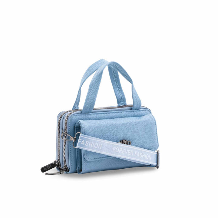 Blue Casual Pouch For Women P97759