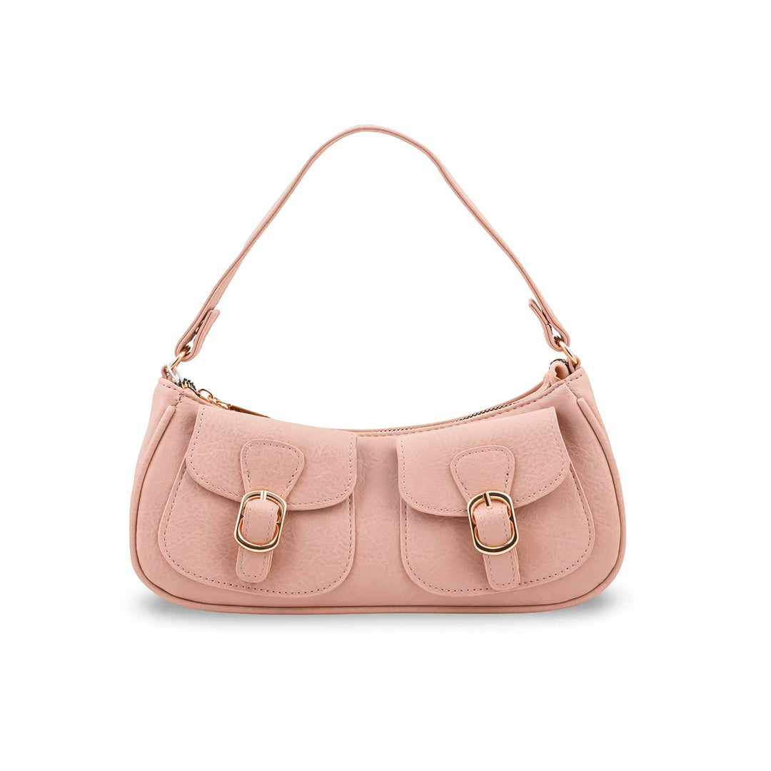 Peach Casual Pouch For Ladies P97760
