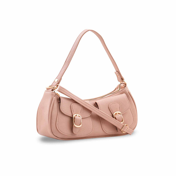 Peach Casual Pouch For Ladies P97760