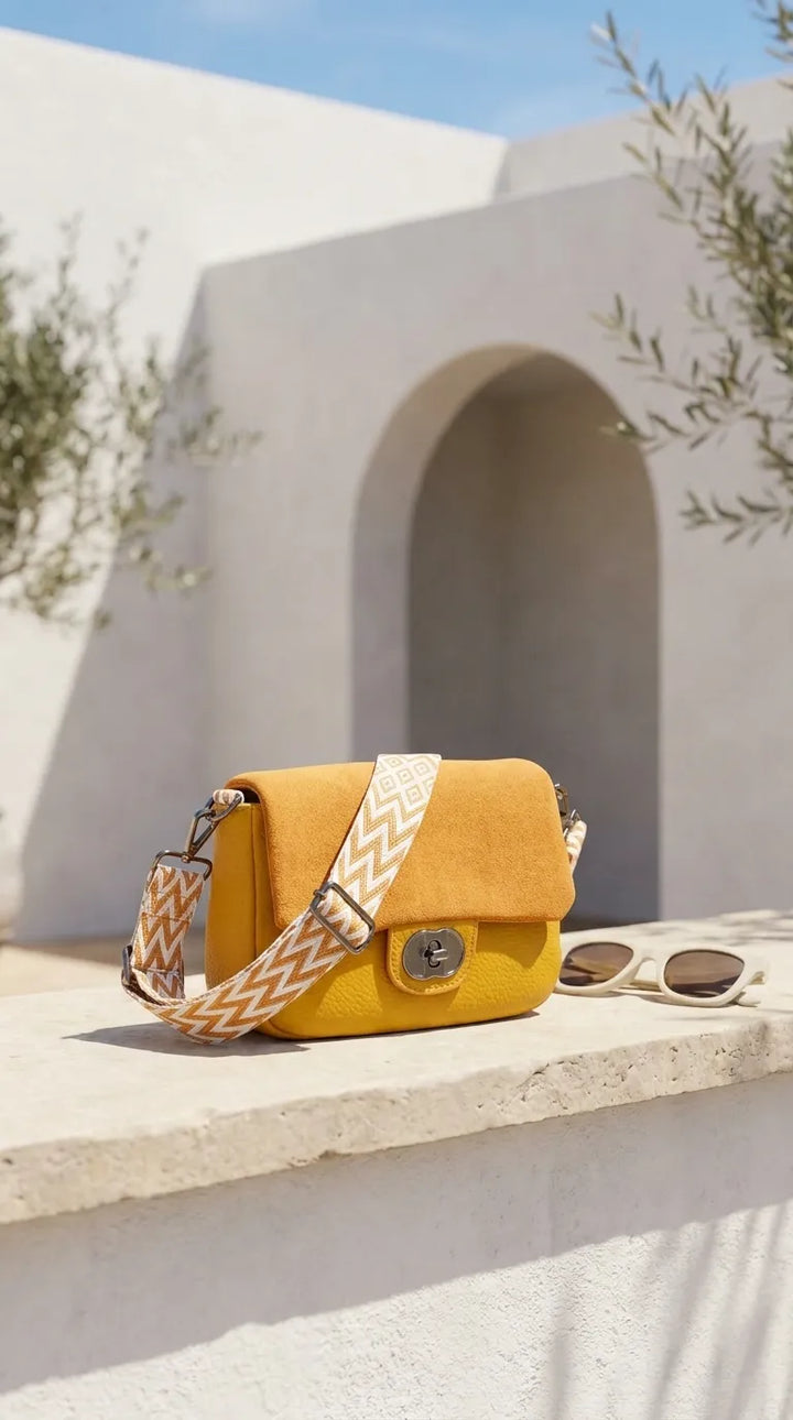 Yellow Casual Pouch For Women P97761