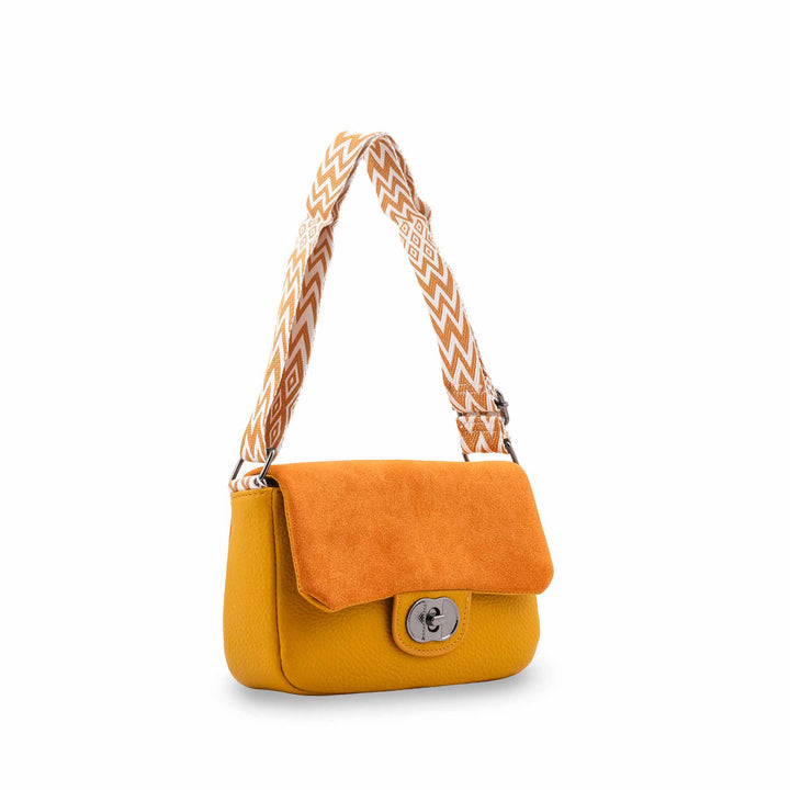 Yellow Casual Pouch For Women P97761