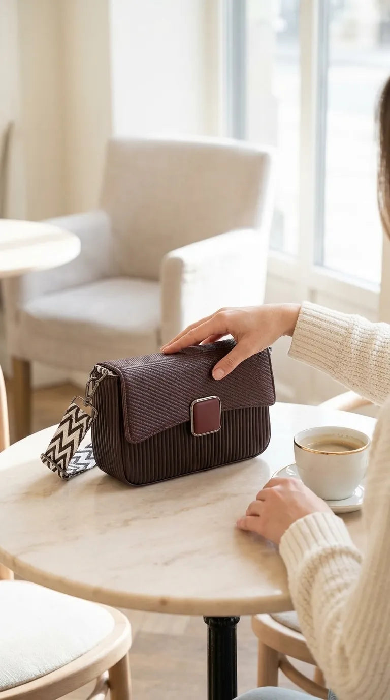 Coffee Casual Pouch For Women P97762