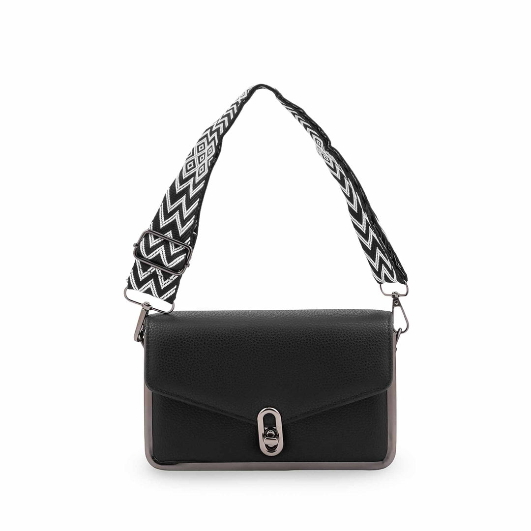Black Casual Pouch For Women P97765