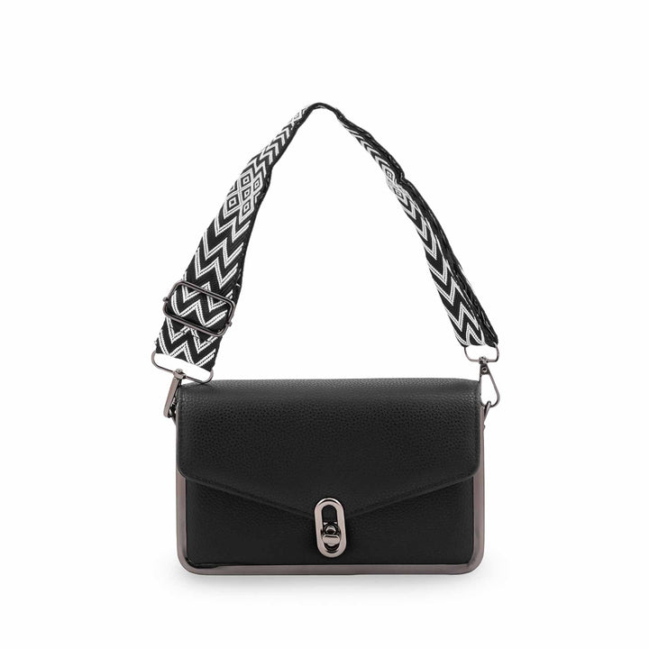 Black Casual Pouch For Women P97765