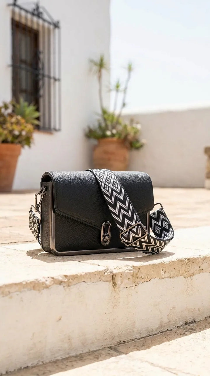 Black Casual Pouch For Women P97765