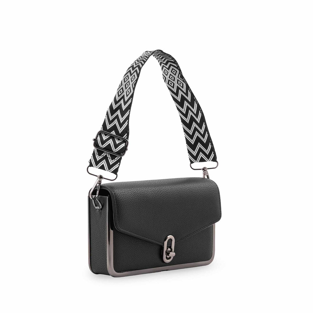 Black Casual Pouch For Women P97765