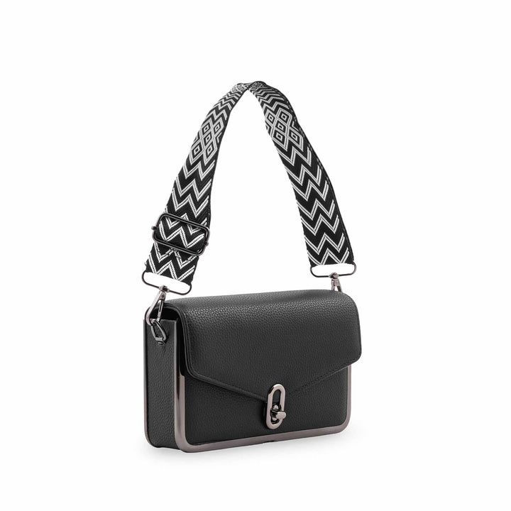 Black Casual Pouch For Women P97765