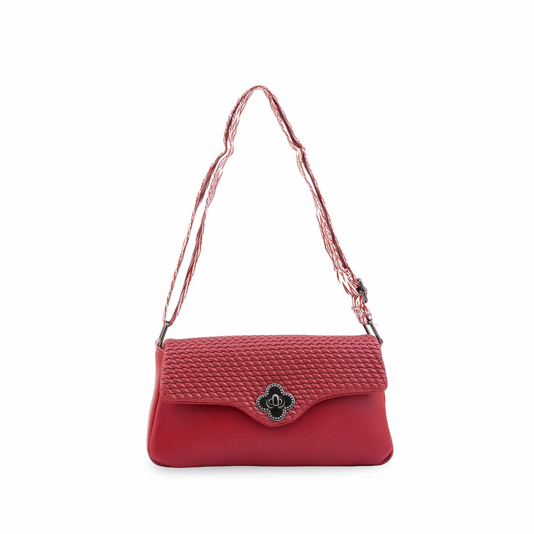Maroon Casual Pouch For Women P97767
