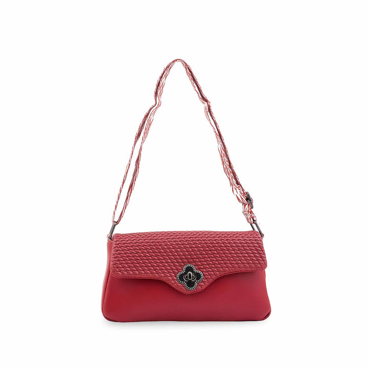 Maroon Casual Pouch For Women P97767
