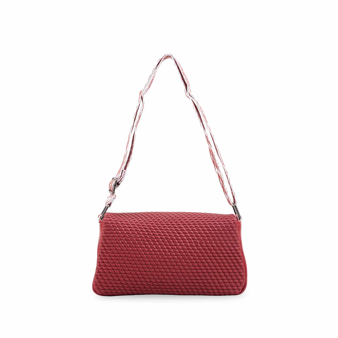 Maroon Casual Pouch For Women P97767