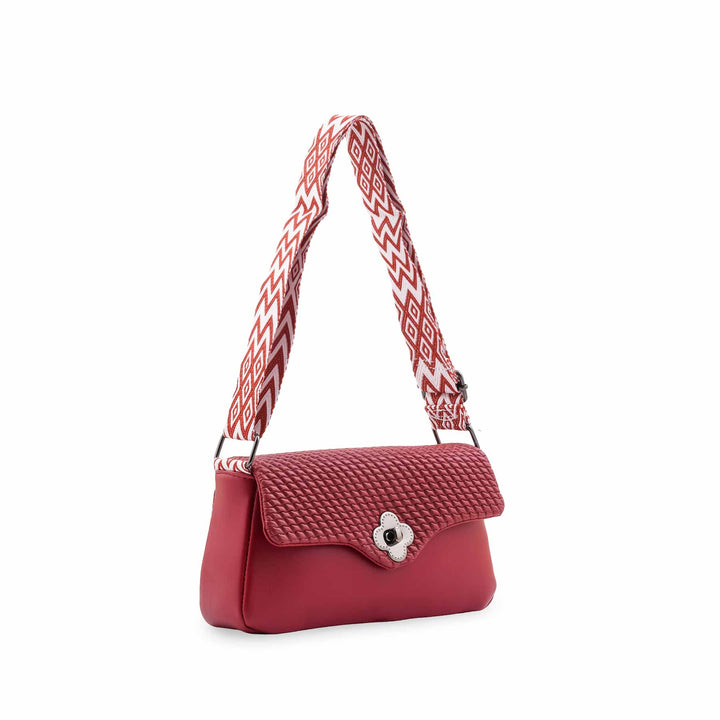 Maroon Casual Pouch For Women P97767