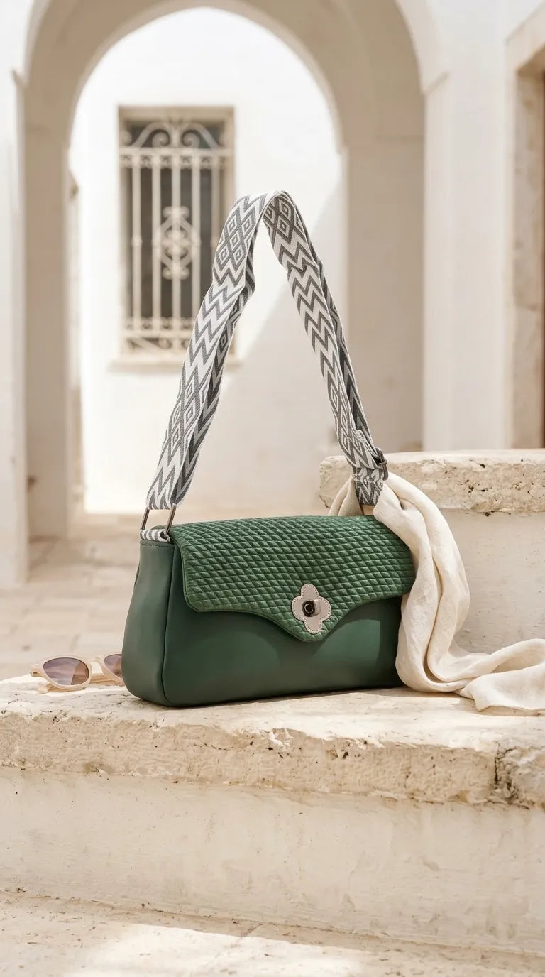 Green Casual Pouch For Women P97767