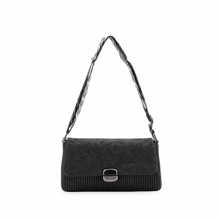 Black Casual Pouch For Ladies P97770