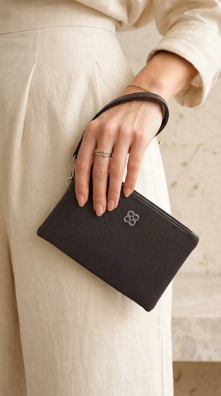 Brown Casual Pouch For Ladies P97775