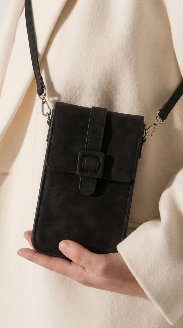 Black Casual Pouch For Women P97782