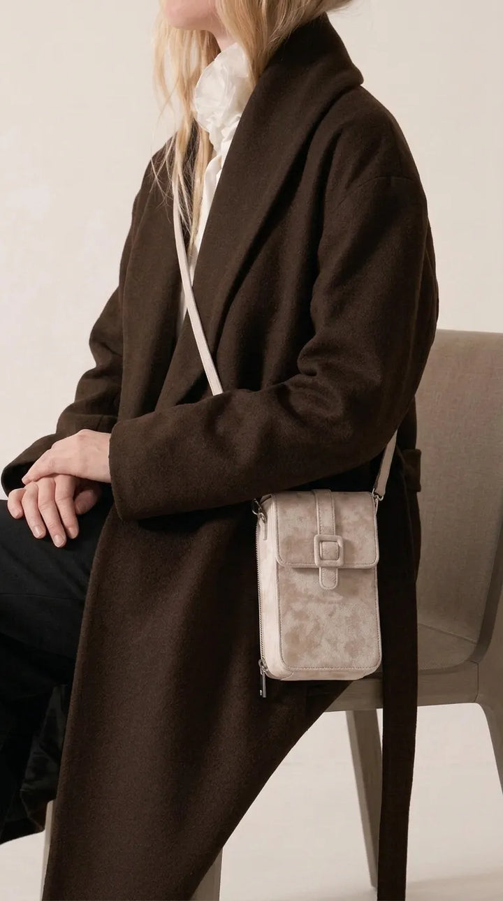 Beige Casual Pouch For Women P97782