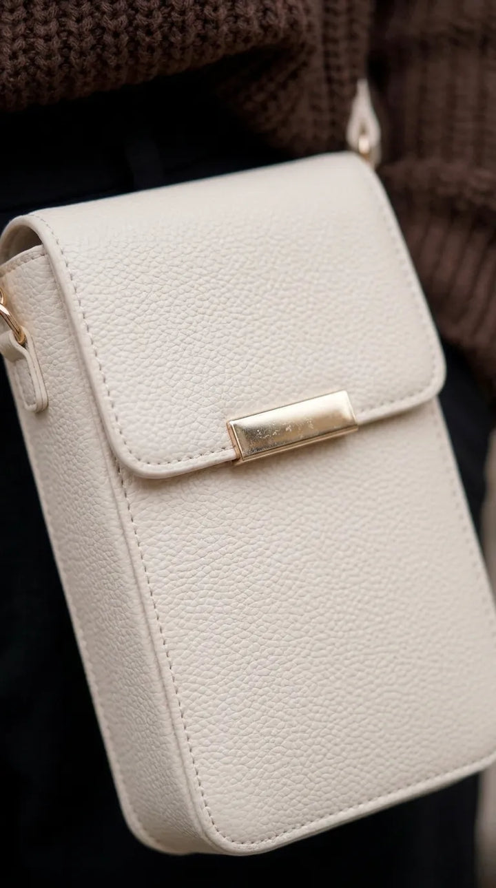 White Casual Pouch For Women P97784