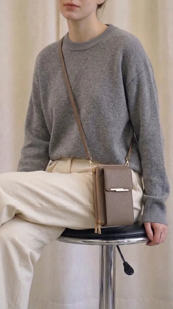 Khaki Casual Pouch For Women P97785