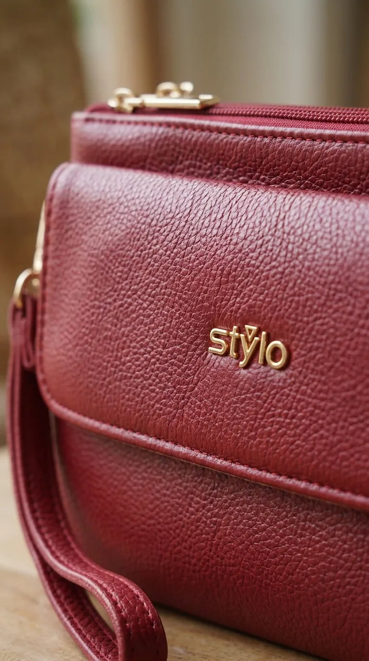 Maroon Formal Clutch For Women P97806