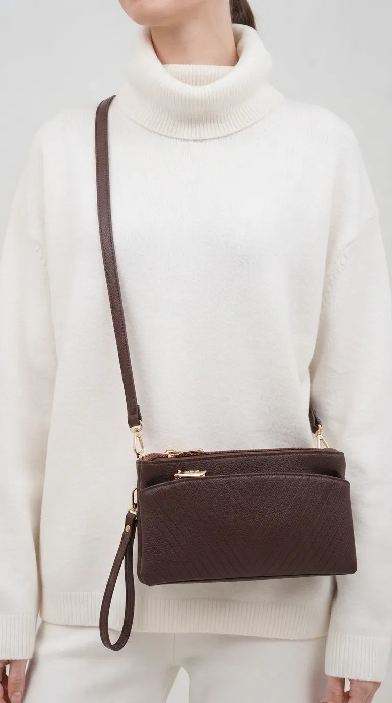 Coffee Casual Pouch For Women P97808