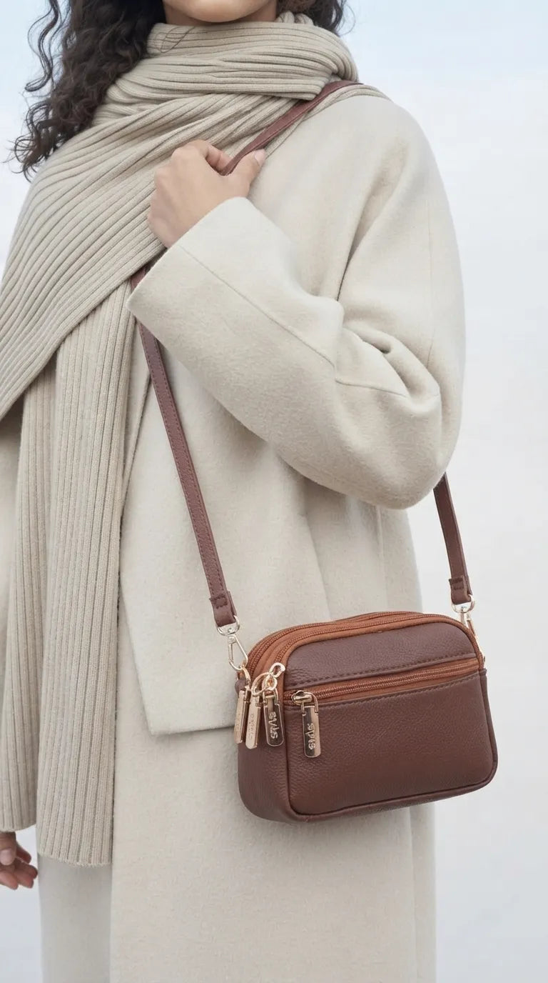 Coffee Casual Pouch For Women P97812