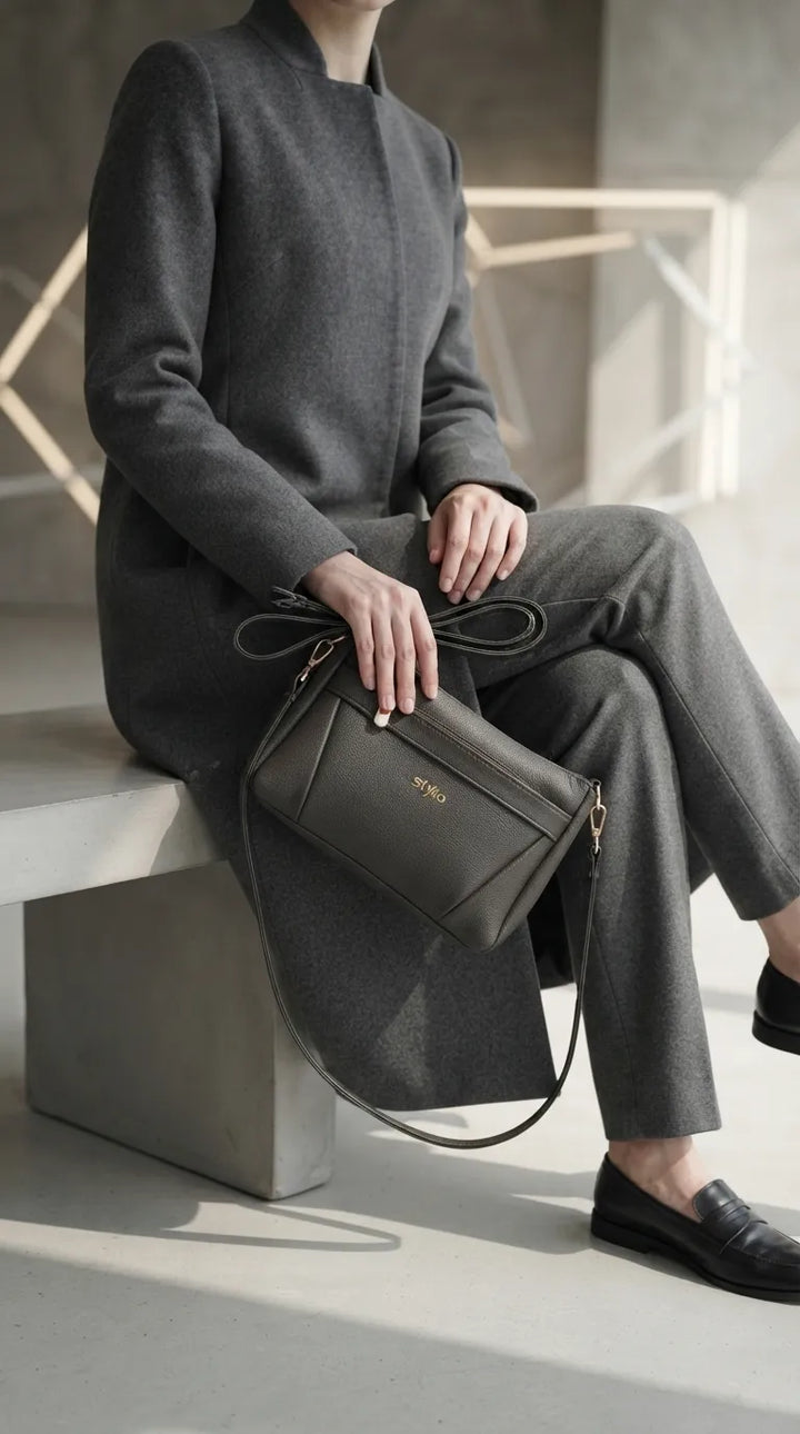 Grey Formal Clutch For Women P97813