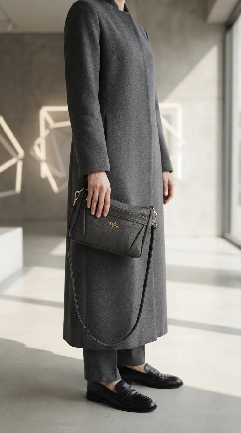 Grey Formal Clutch For Women P97813