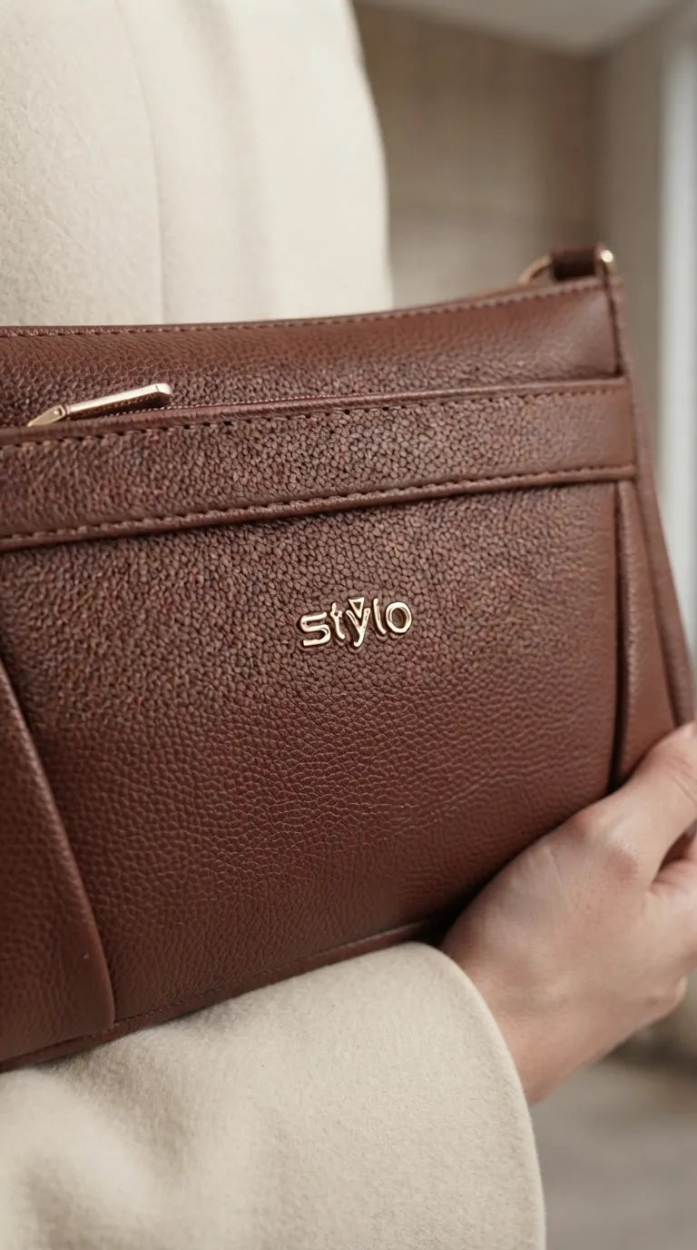 Coffee Formal Clutch For Women P97813