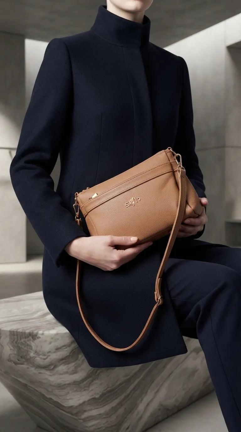 Khaki Formal Clutch For Women P97813