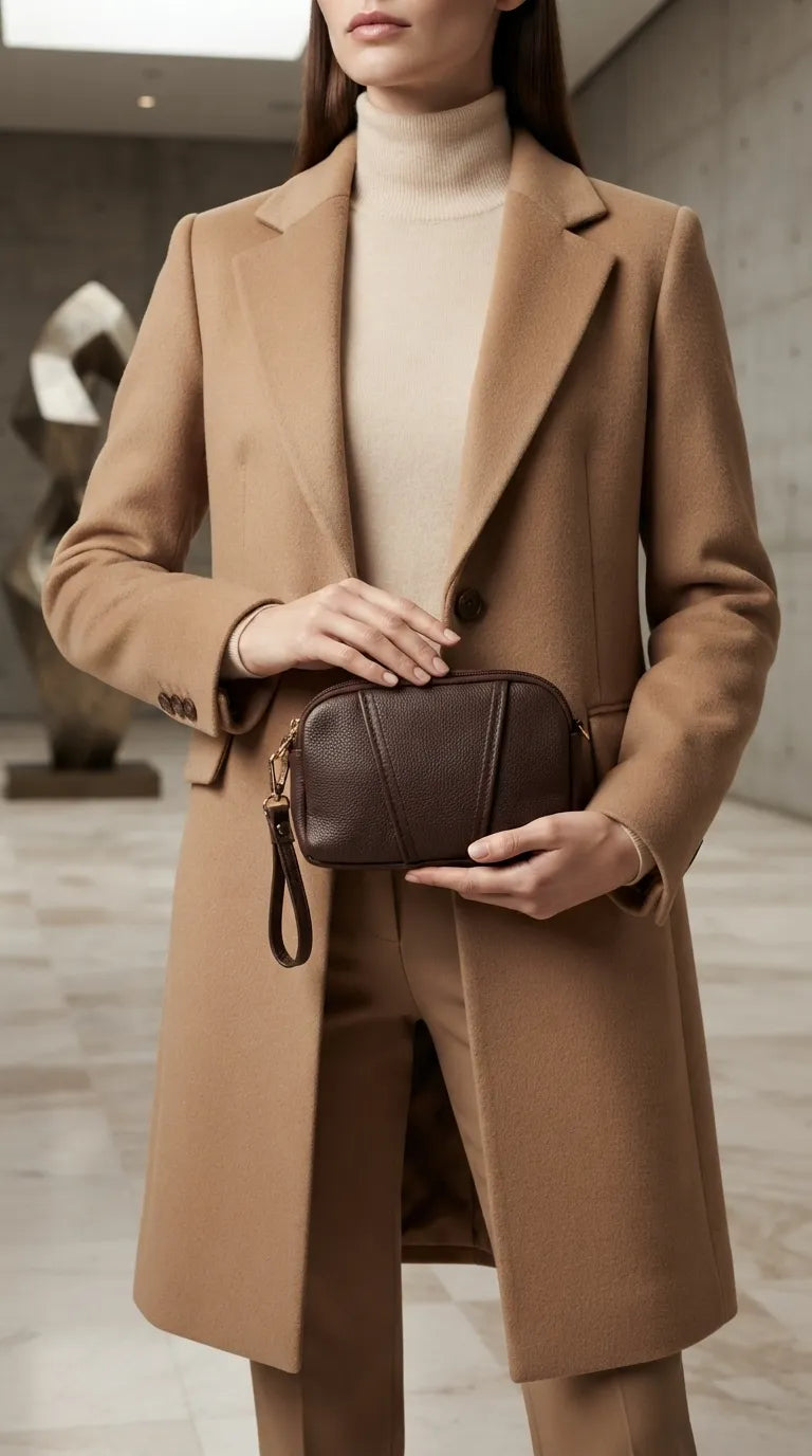 Coffee Casual Pouch For Women P97814