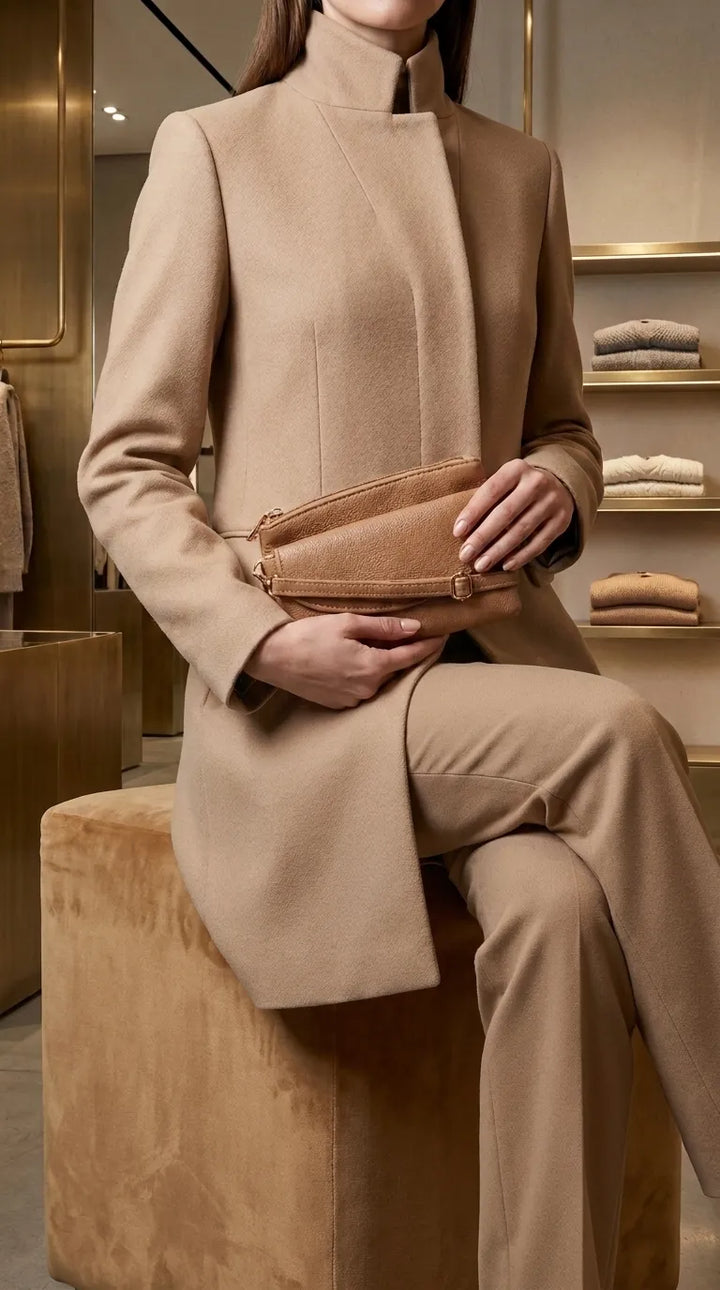Khaki Casual Pouch For Women P97815