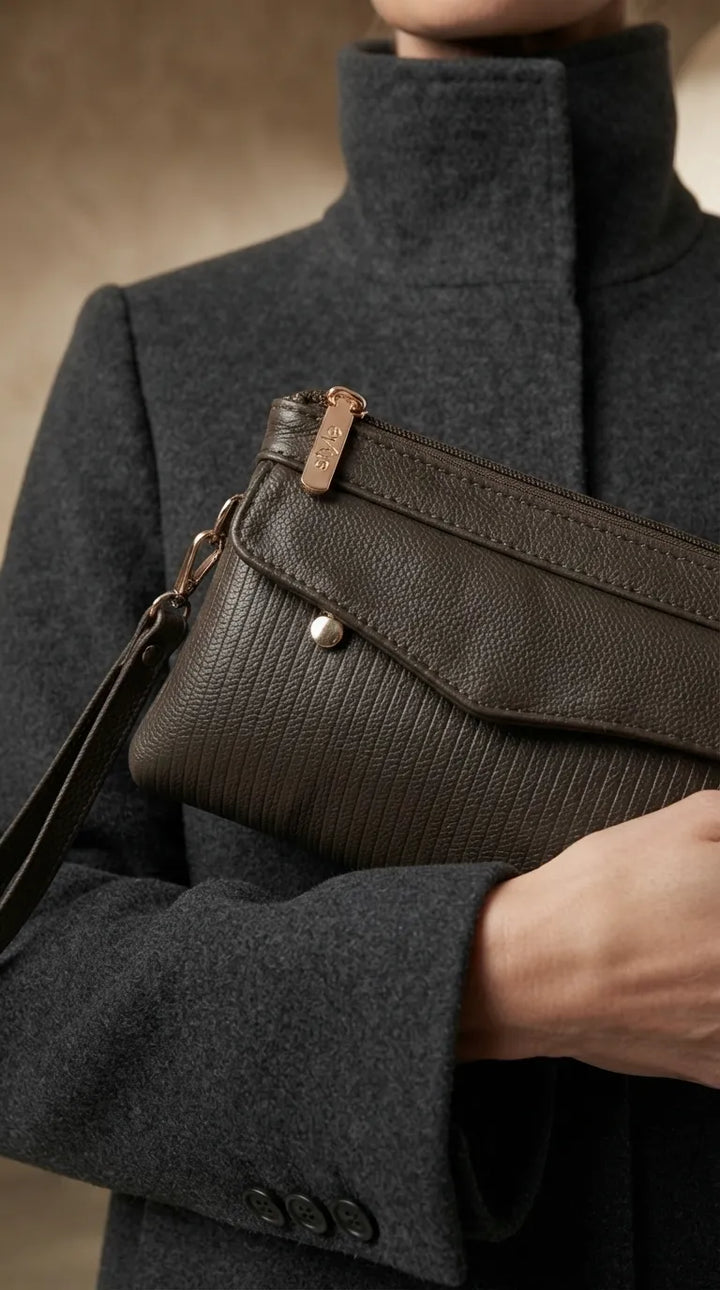 Olive Casual Pouch For Women P97816