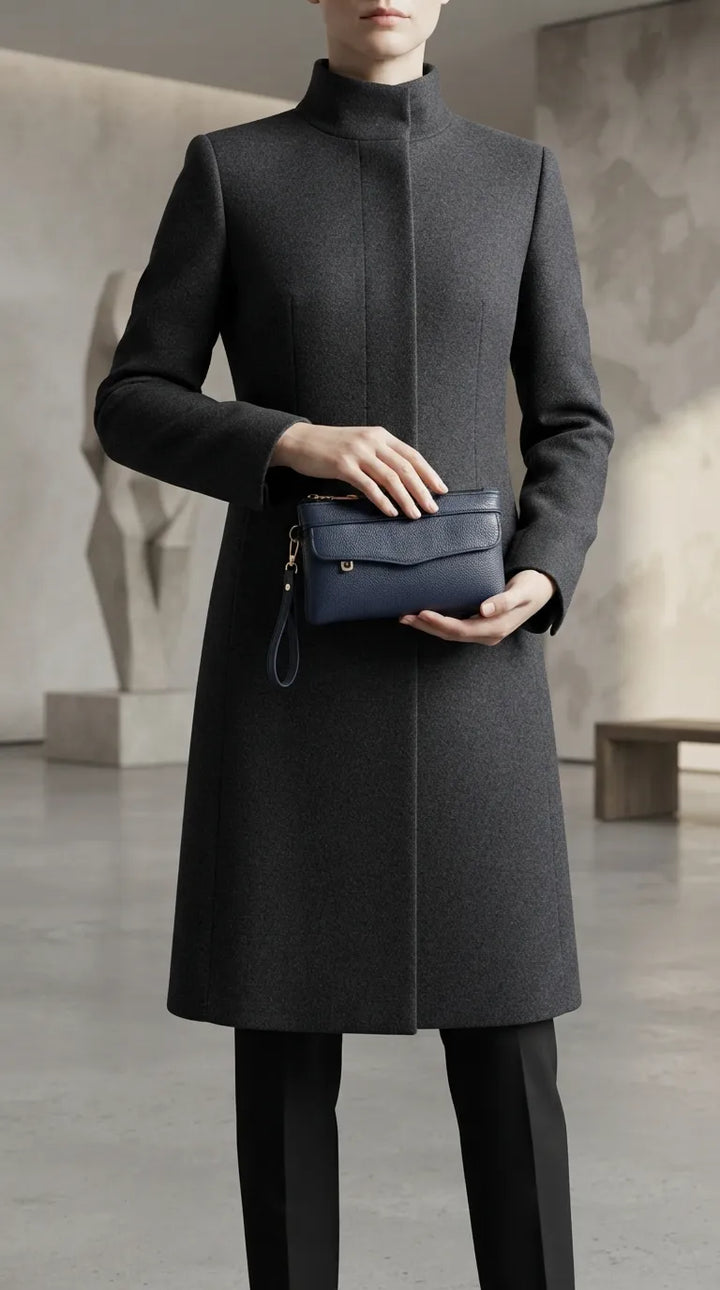 Navy Casual Pouch For Women P97816