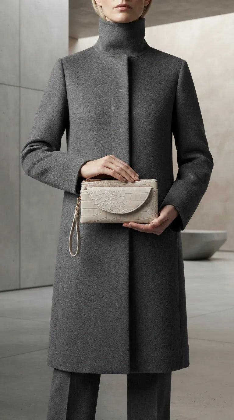Beige Casual Pouch For Women P97818