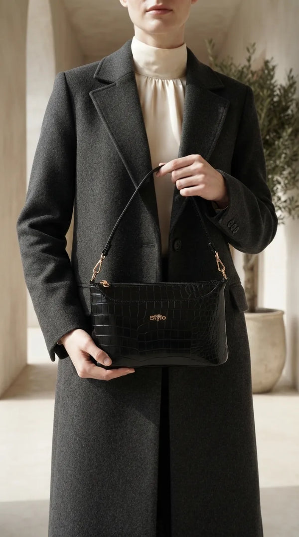 Black Formal Clutch For Women P97819