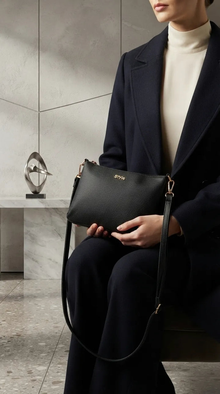 Black Formal Clutch For Women P97820