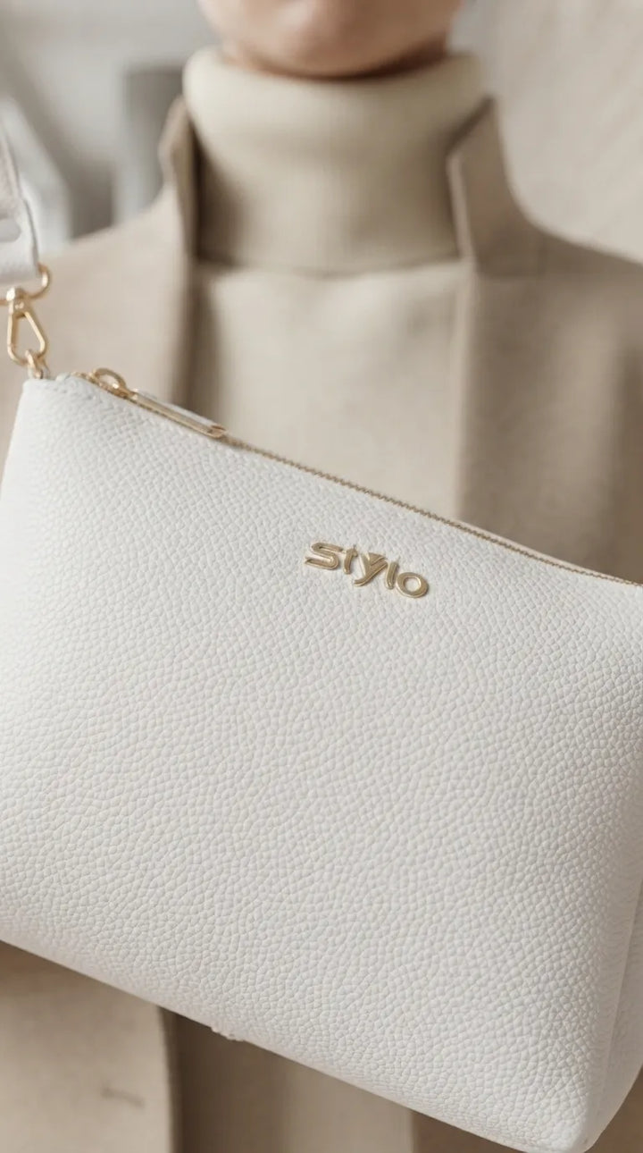 White Formal Clutch For Women P97820